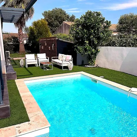 Willa With Pool For 8 People, Near Beaches & Montpellier Lattes