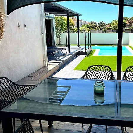With Pool For 8 People, Near Beaches & Montpellier Willa Lattes